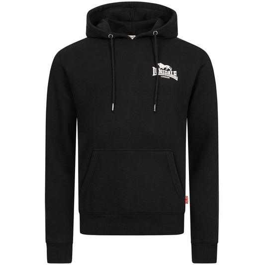 Lonsdale 117032 Hooded One Tone Kapuzenpullover Schwarz