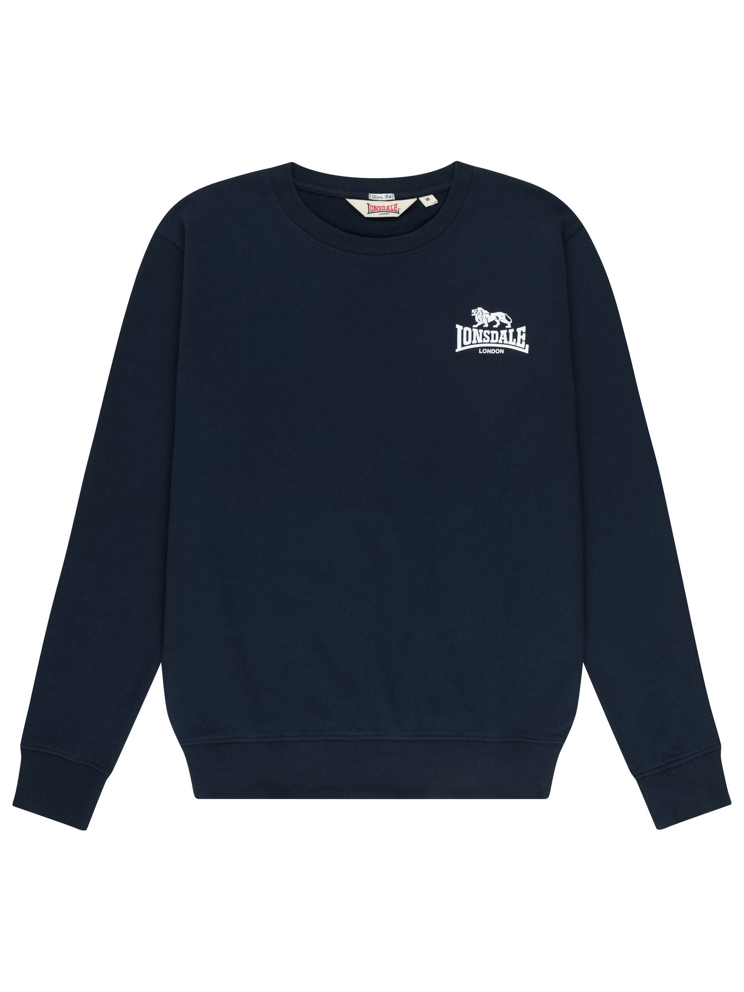 Lonsdale London Sweatshirt für Herren in Navy, Slim Fit Schnitt mit Rundhals.