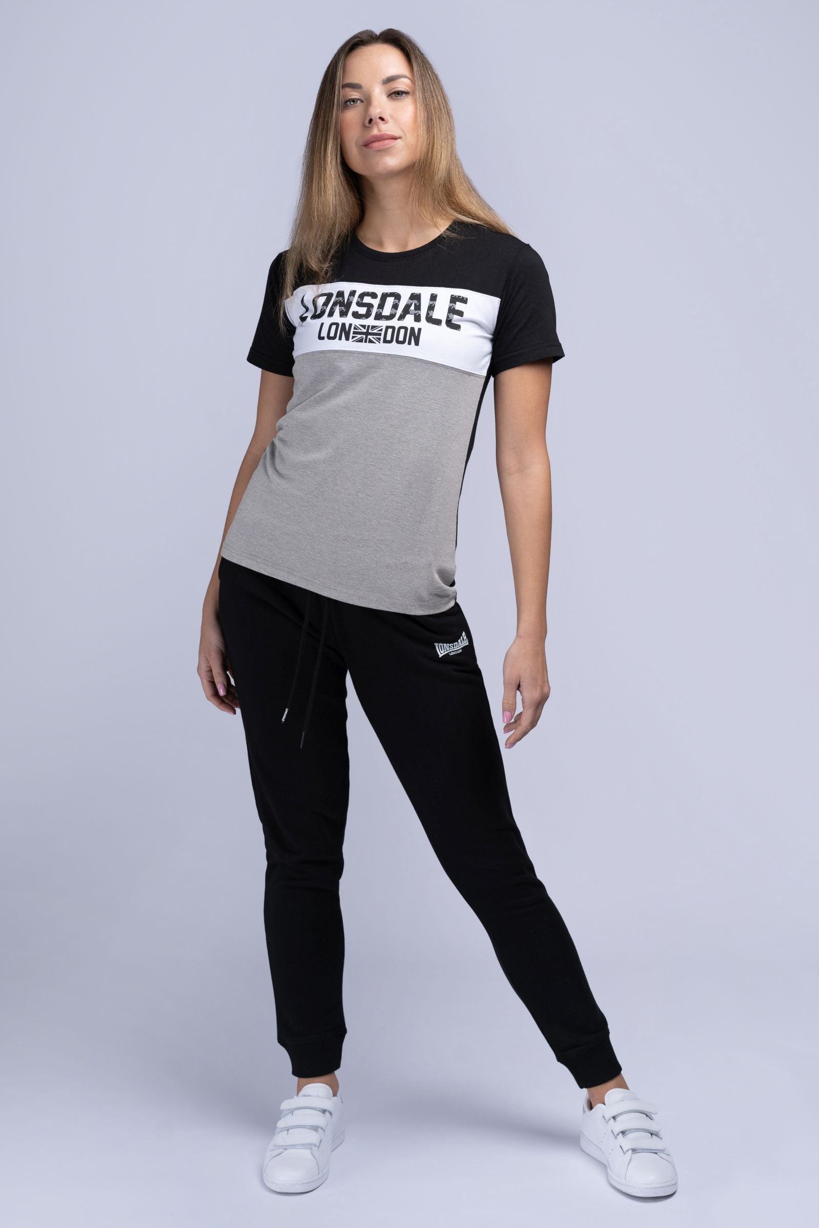 Lonsdale 117096 Ladies Weycroft Jogginghose Schwarz