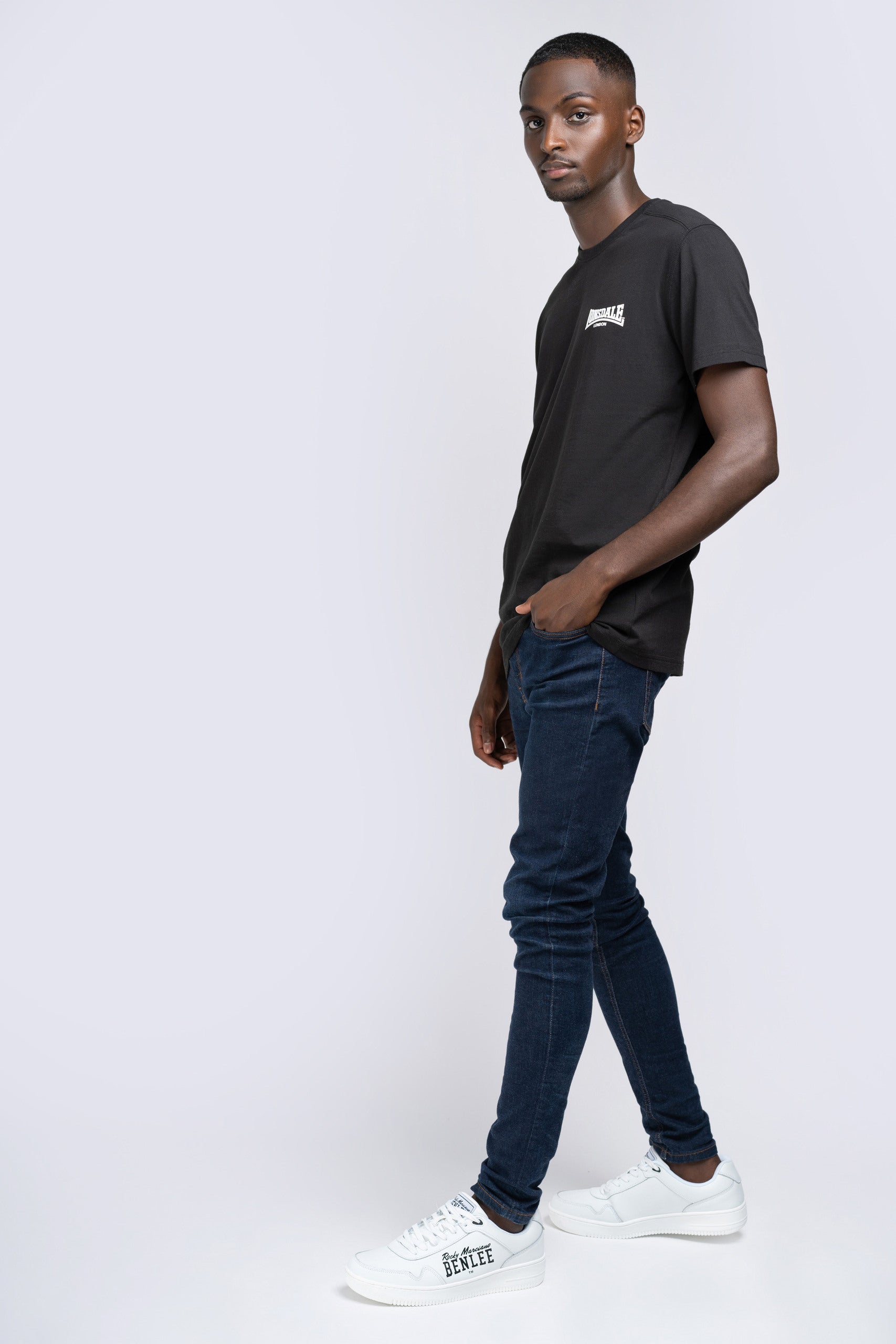Lonsdale 117108 Elmdon T-Shirt - Schwarz