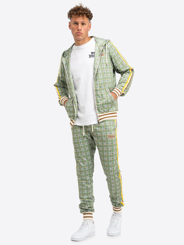 Lonsdale 117117 Littlestone Jogginganzug Grün/Gelb/Ecru
