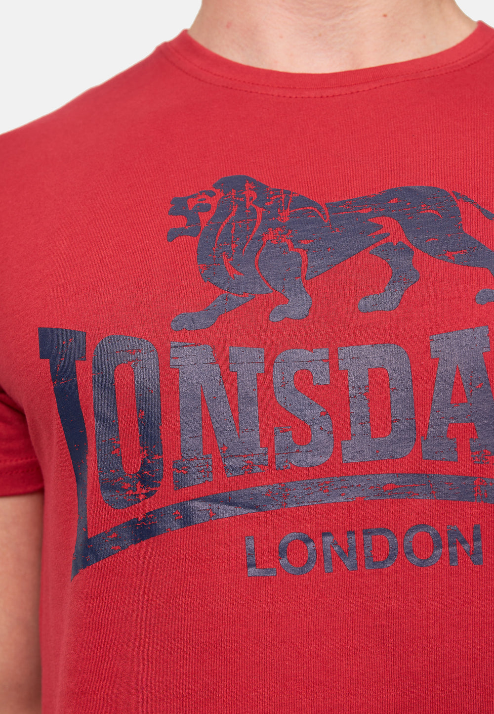 Lonsdale 117119 Silverhill T-Shirt Rot