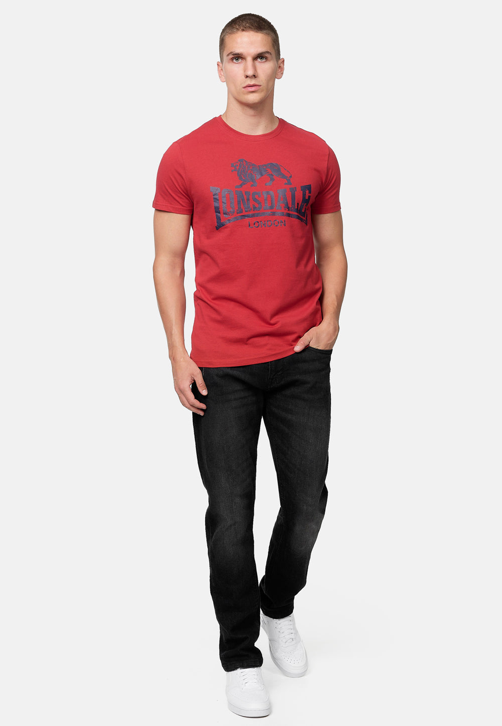 Lonsdale 117119 Silverhill T-Shirt Rot