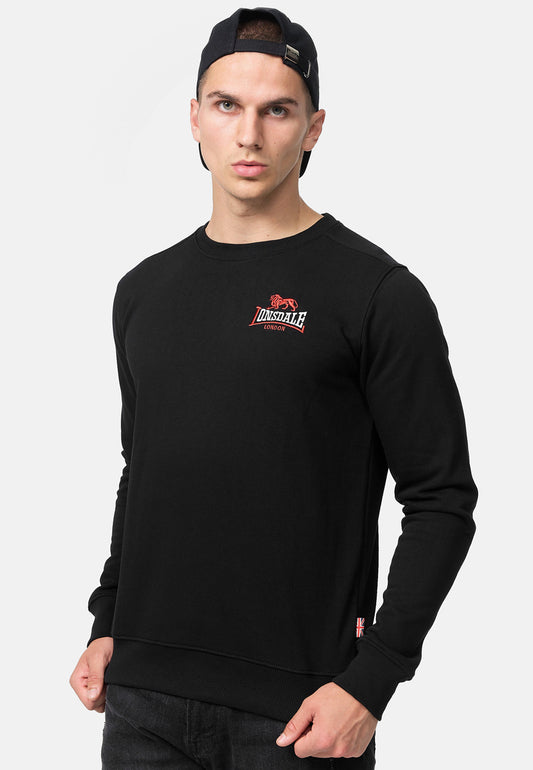 Lonsdale 117136 Lympstone Sweatshirt Schwarz
