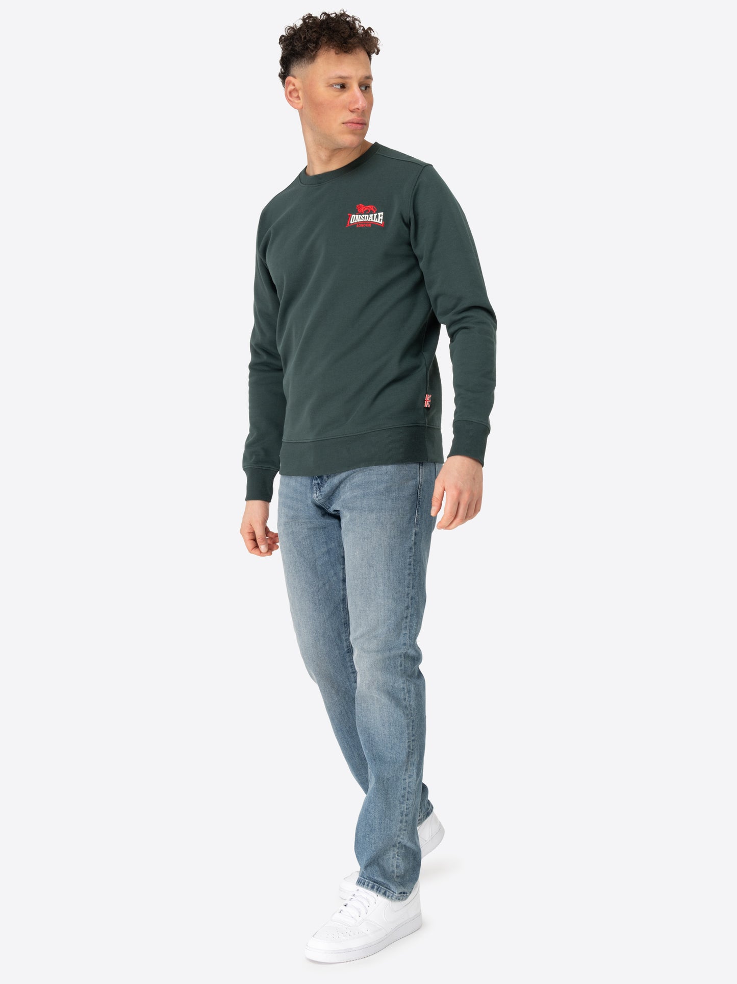 Lonsdale 117136 Lympstone Sweatshirt Grün