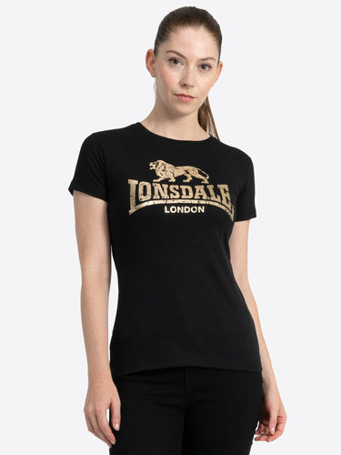 Lonsdale London 117169 Ladies Bantry T-Shirt Schwarz
