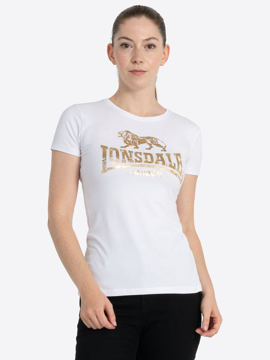 Lonsdale London 117169 Ladies Bantry T-Shirt Weiss