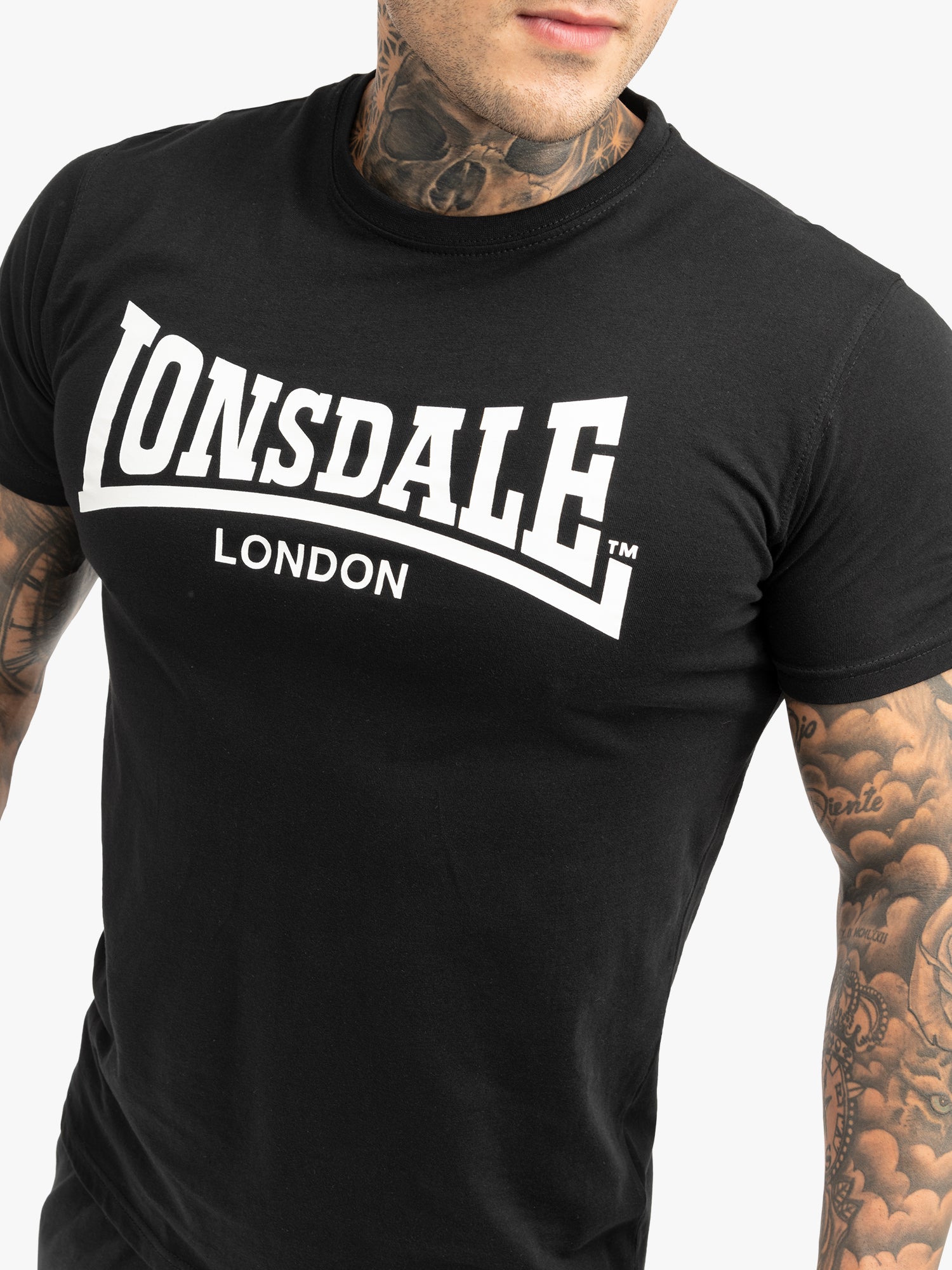 Lonsdale Herren T-Shirt- & Shorts-Set Schwarz/Weiss