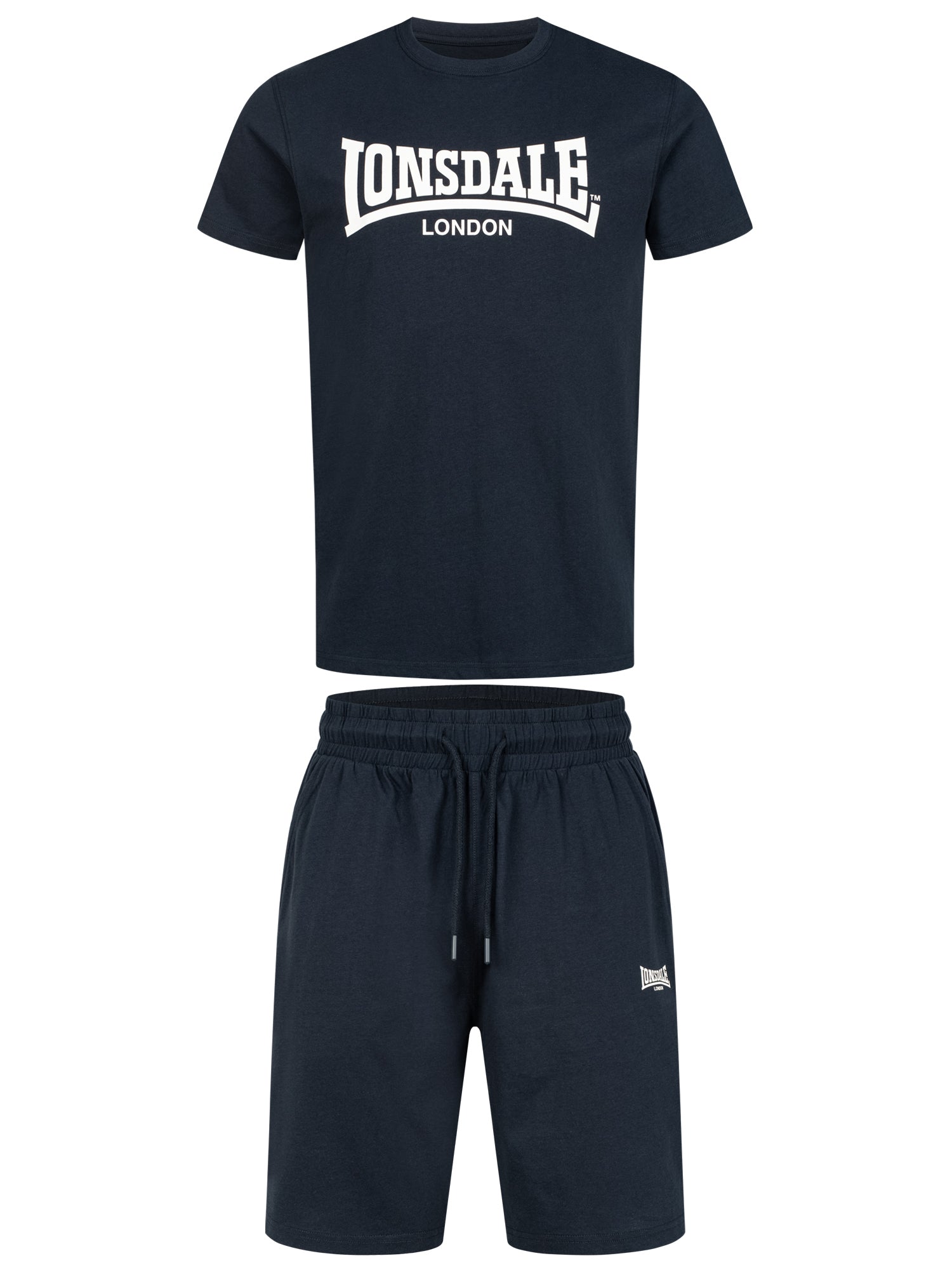 Lonsdale 117193 Moy T-Shirt/Short Set Dark Navy