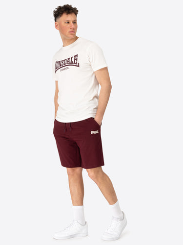 Lonsdale 117193 Moy Trainingsanzug Ecru/Oxblood