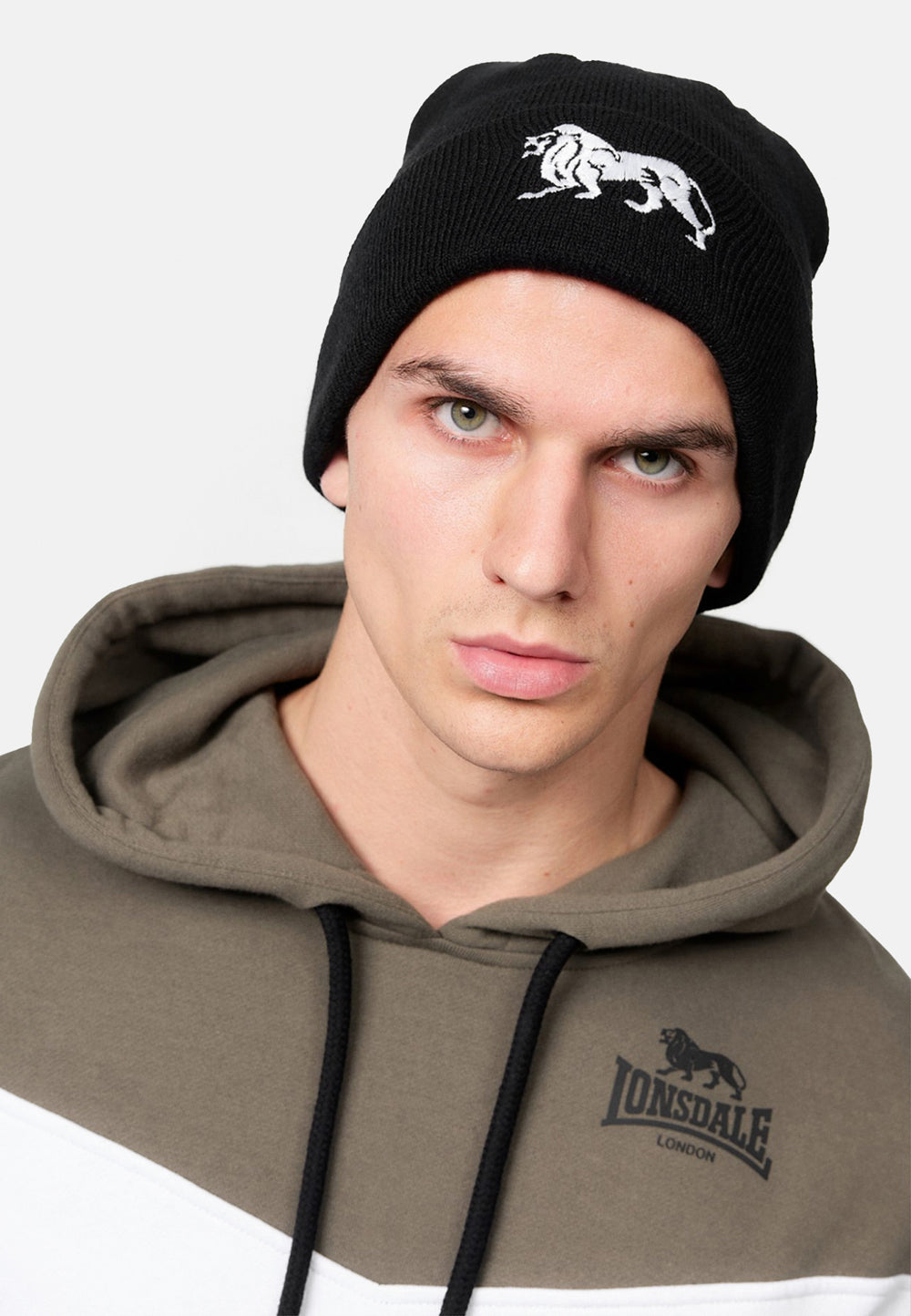 Lonsdale 117215 Raventown Beanie Schwarz