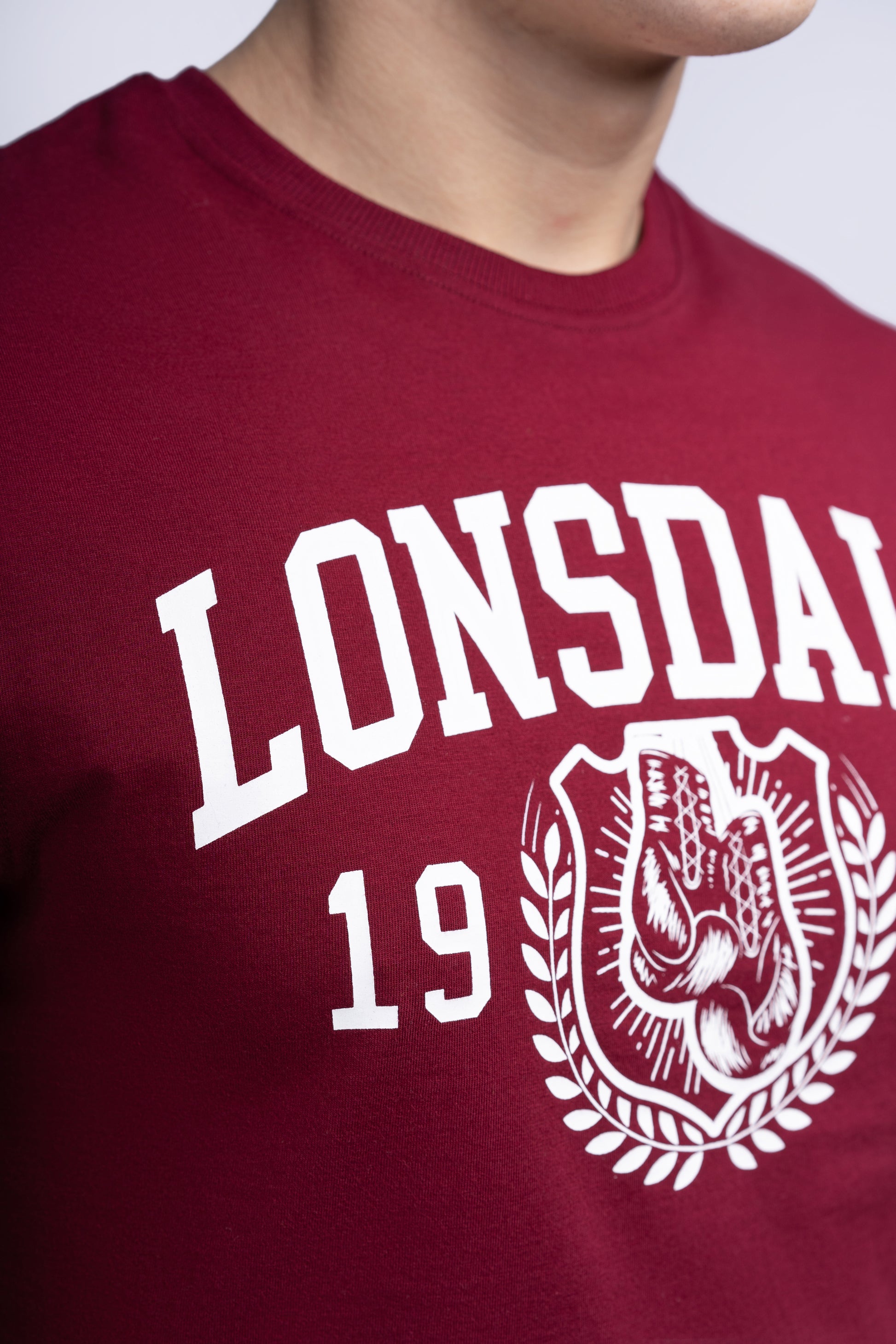 Lonsdale 117223 Staxigoe T-Shirt Oxblood
