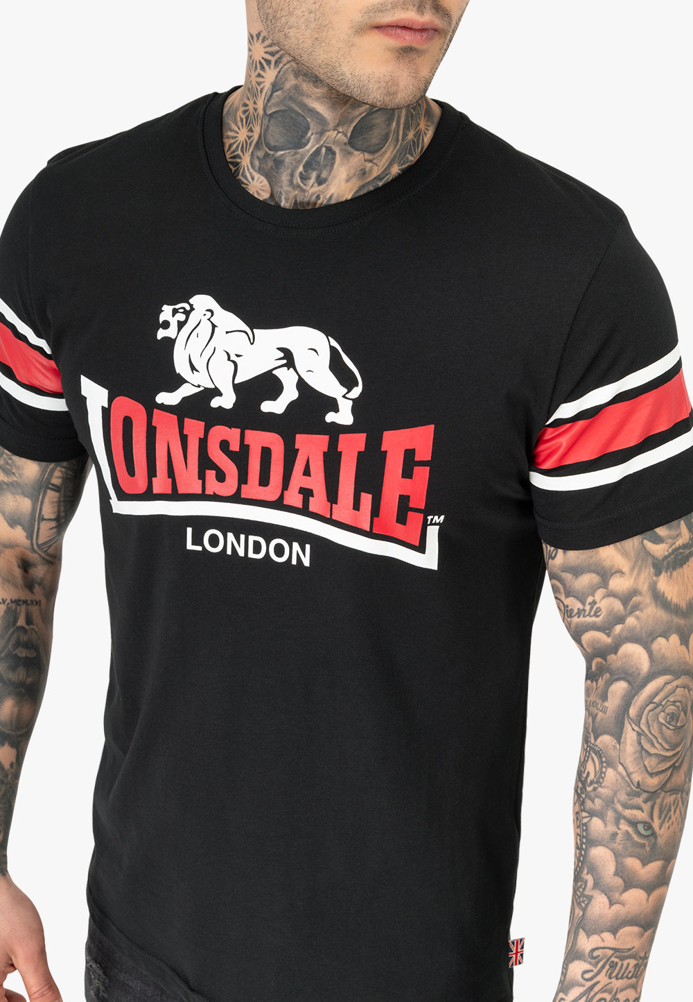 Lonsdale 117225 Hempriggs T-Shirt Schwarz