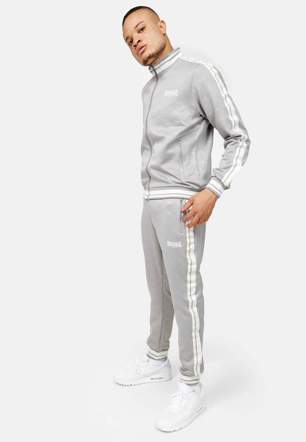 Lonsdale 117277 Ashwell Jogginganzug Grau