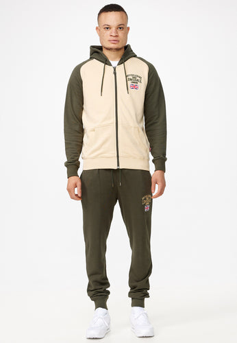 Lonsdale 117292 Stretton Jogginganzug Olive/Beige