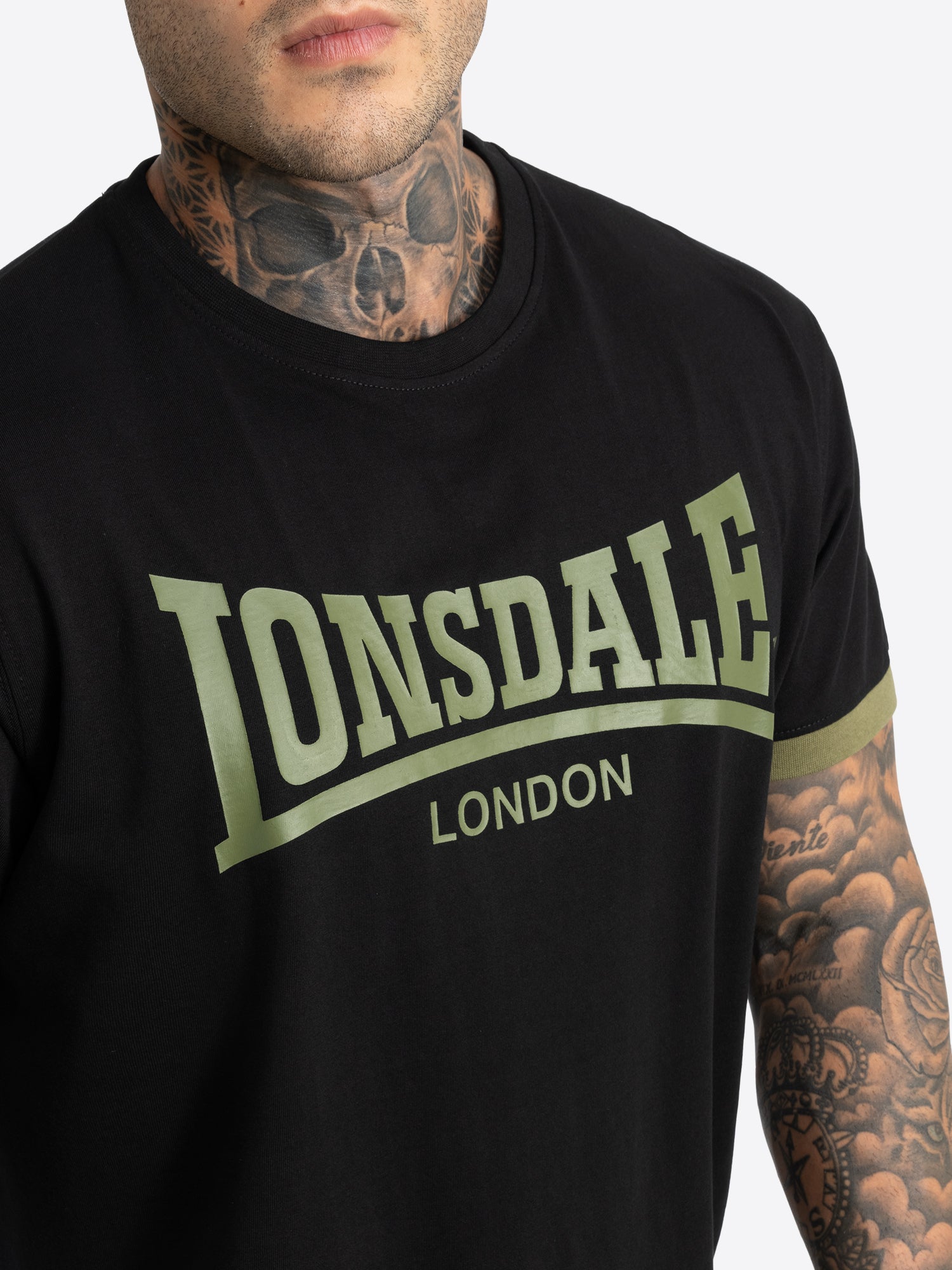 Lonsdale 117308  Townhead T-Shirt Schwarz