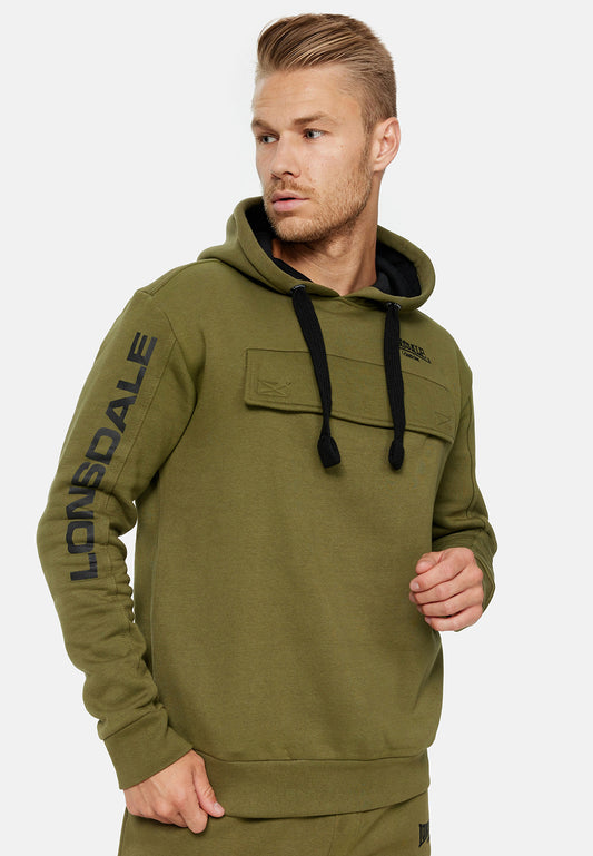 Lonsdale 117309 Rushen Kapuzensweatshirt Olive