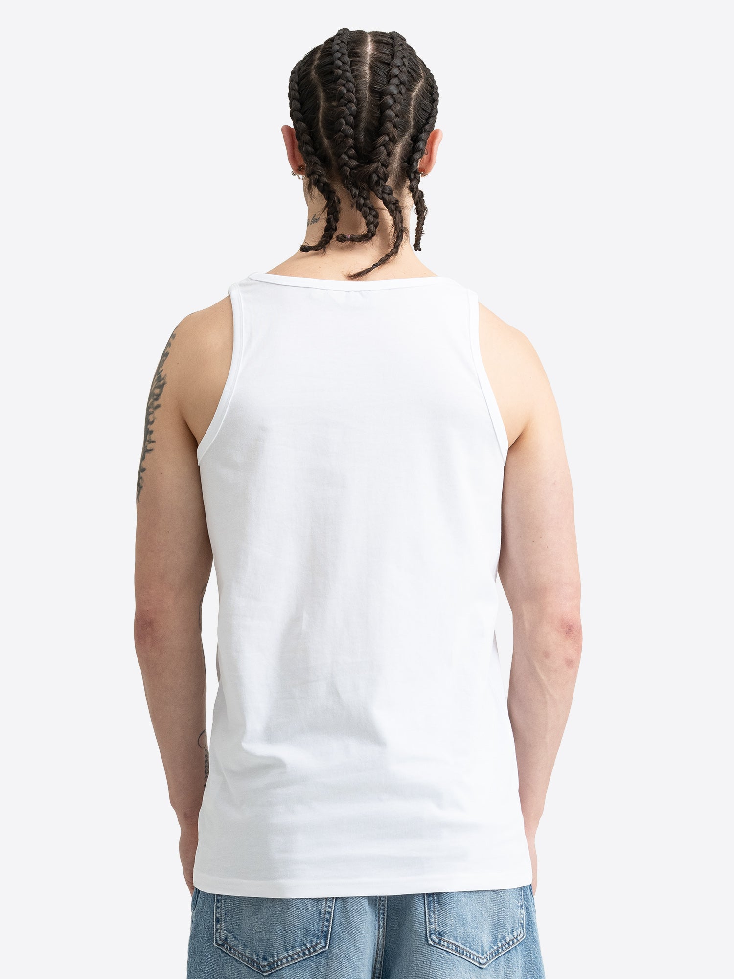 Lonsdale Muskelshirt Weiss – Rückenansicht & Länge