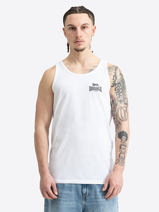  Lonsdale Singlet Weiss – Herren Achselshirt Slim Fit