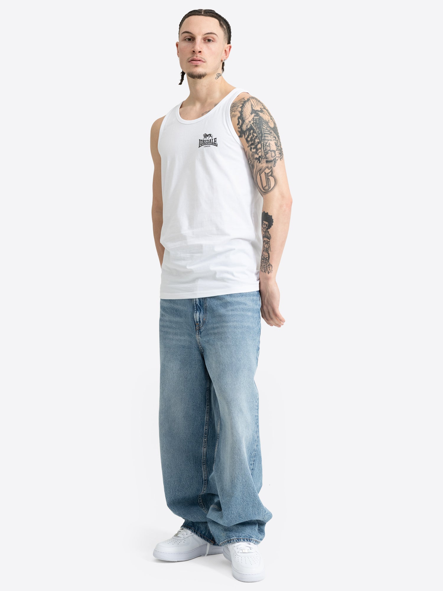  Lonsdale Singlet Wess – Herren Achselshirt Slim Fit