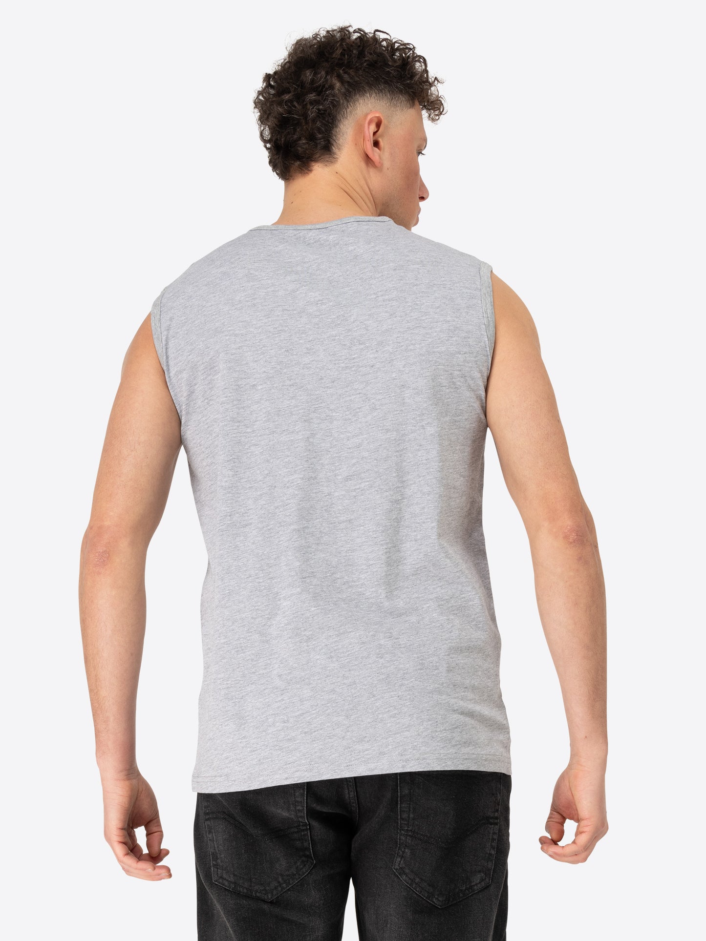 Lonsdale 117332 Clopton Singlet Marl Grey