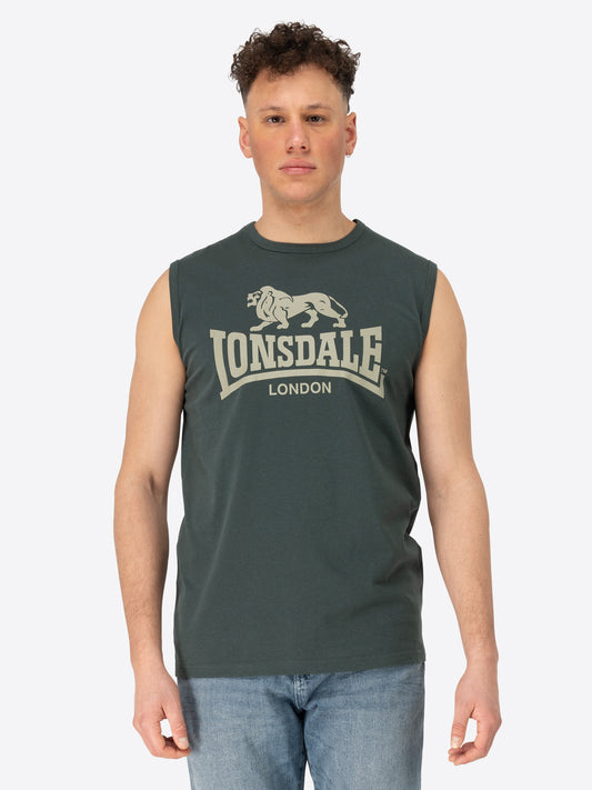 Lonsdale 117332 Clopton Singlet Grün