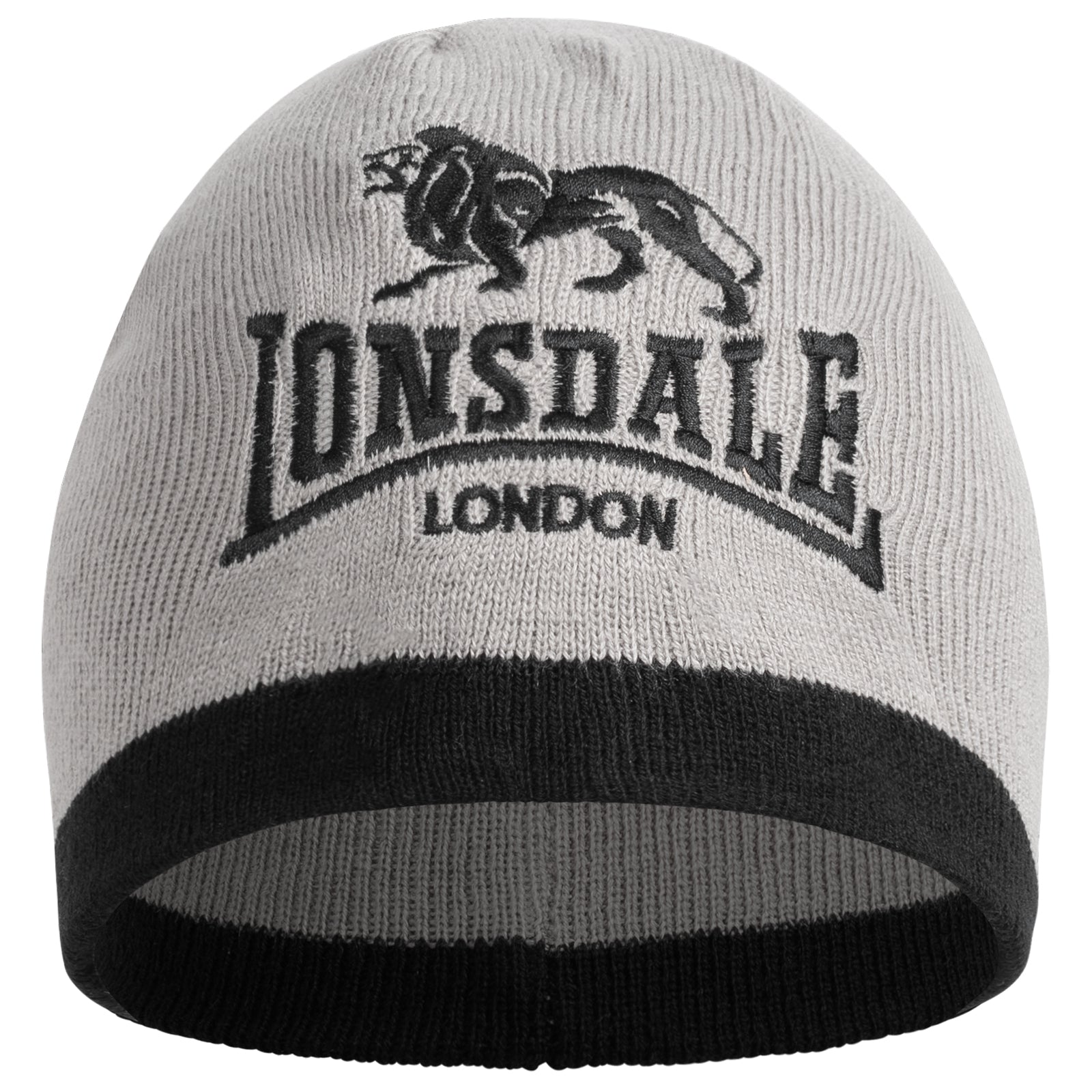 Lonsdale 117339 Levedale Beanie Grau/Schwarz