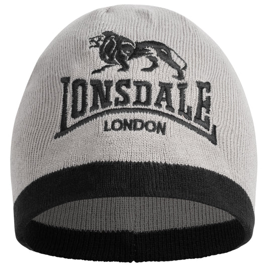 Lonsdale 117339 Levedale Beanie Grau/Schwarz