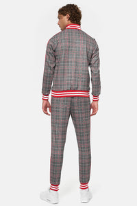 Lonsdale 117343 Glatrigill  Jogginganzug Weiss Schwarz Rot
