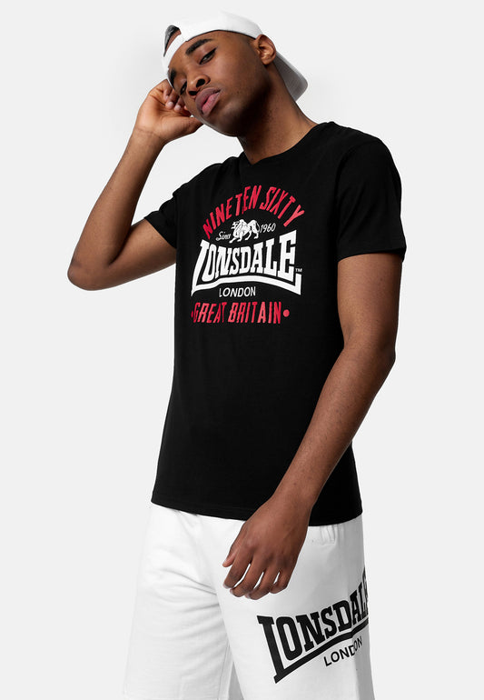 Lonsdale 117347 Kilchoan T-Shirt Schwarz
