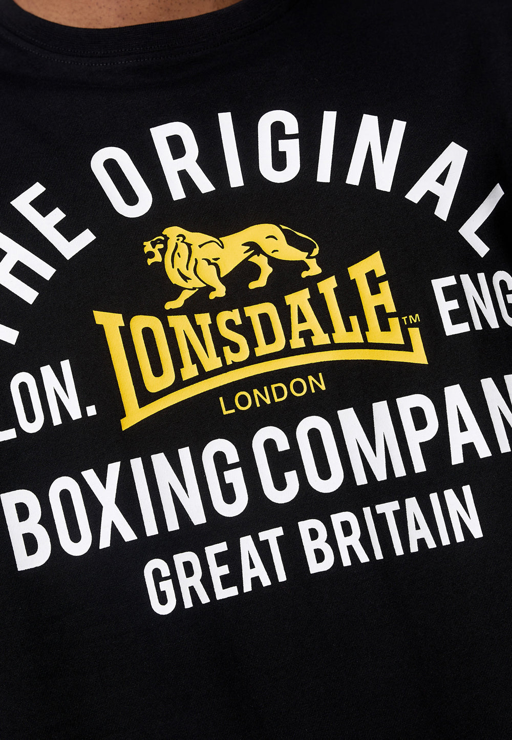 Lonsdale 117348 Gloghfin T-Shirt Schwarz