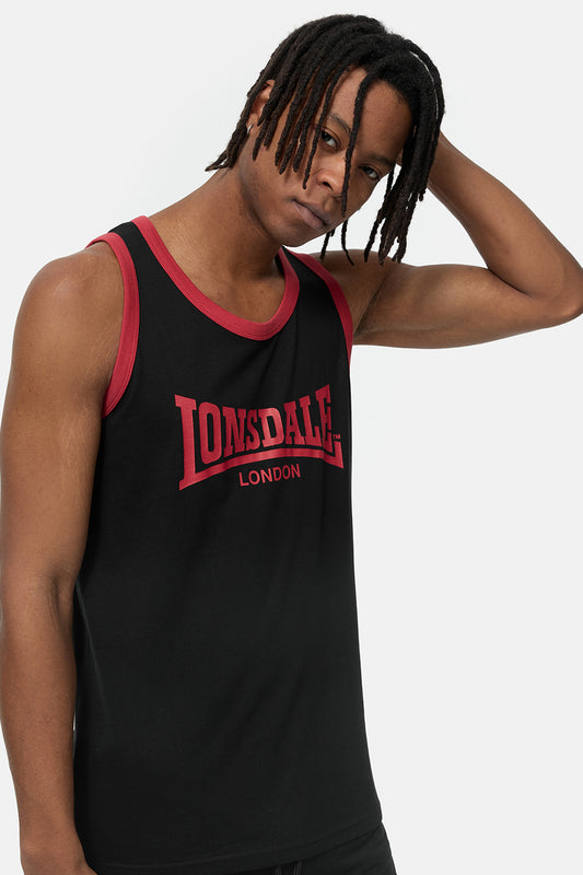 Lonsdale 117353 Knockan Singlet - Schwarz