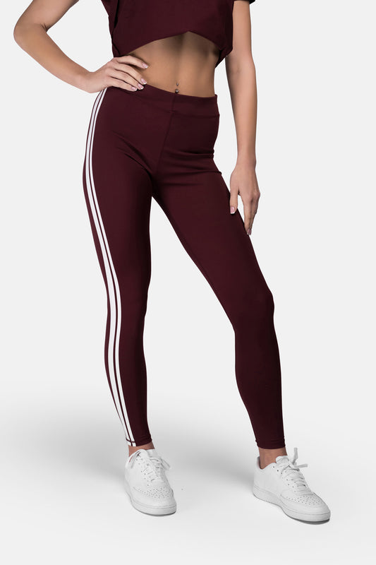 Lonsdale 117405 Ladies Garrabost Leggins Oxblood