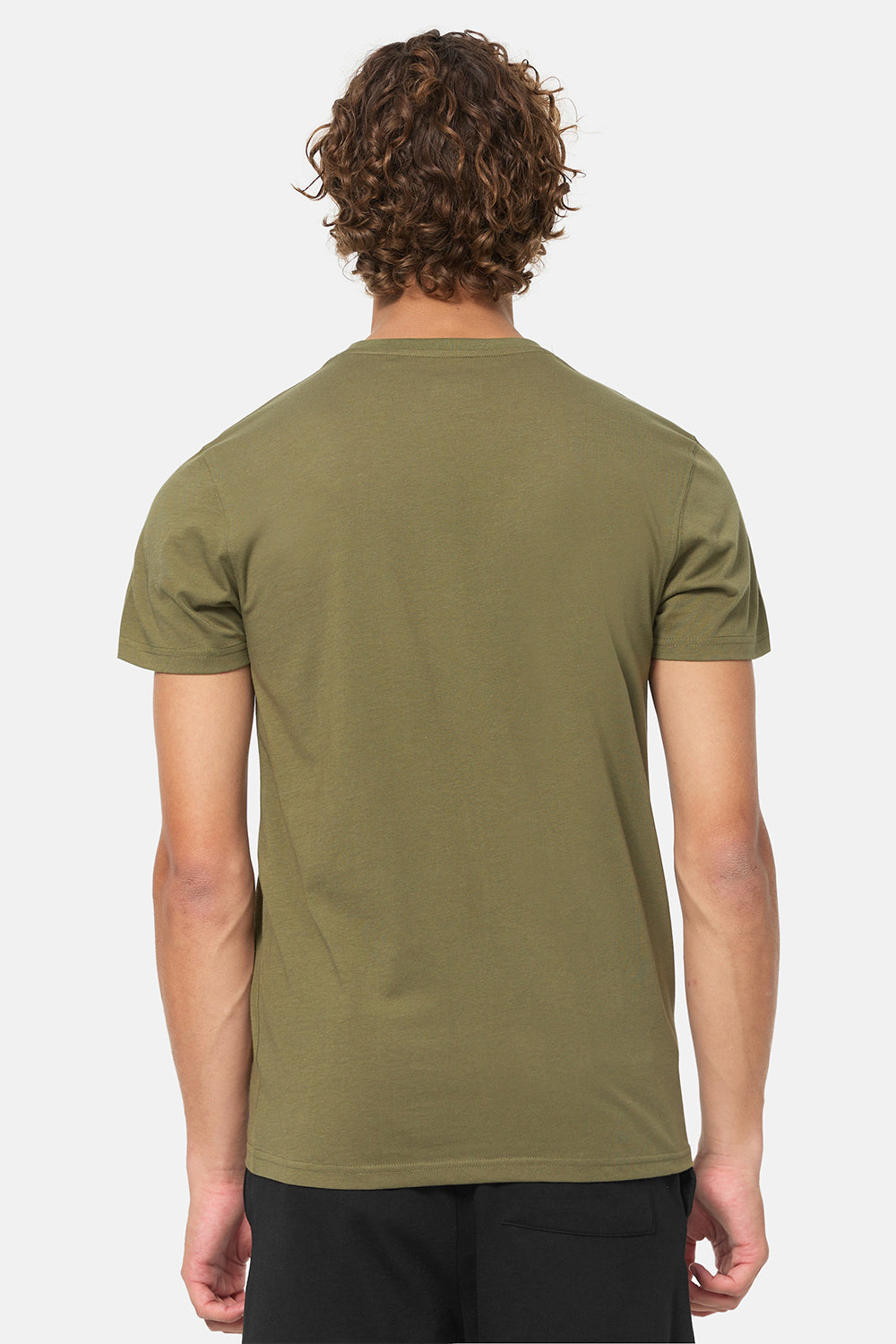 Lonsdale T-Shirt-Doppelpack – Schwarz und Olive, beide mit Logo-Druck vorn
