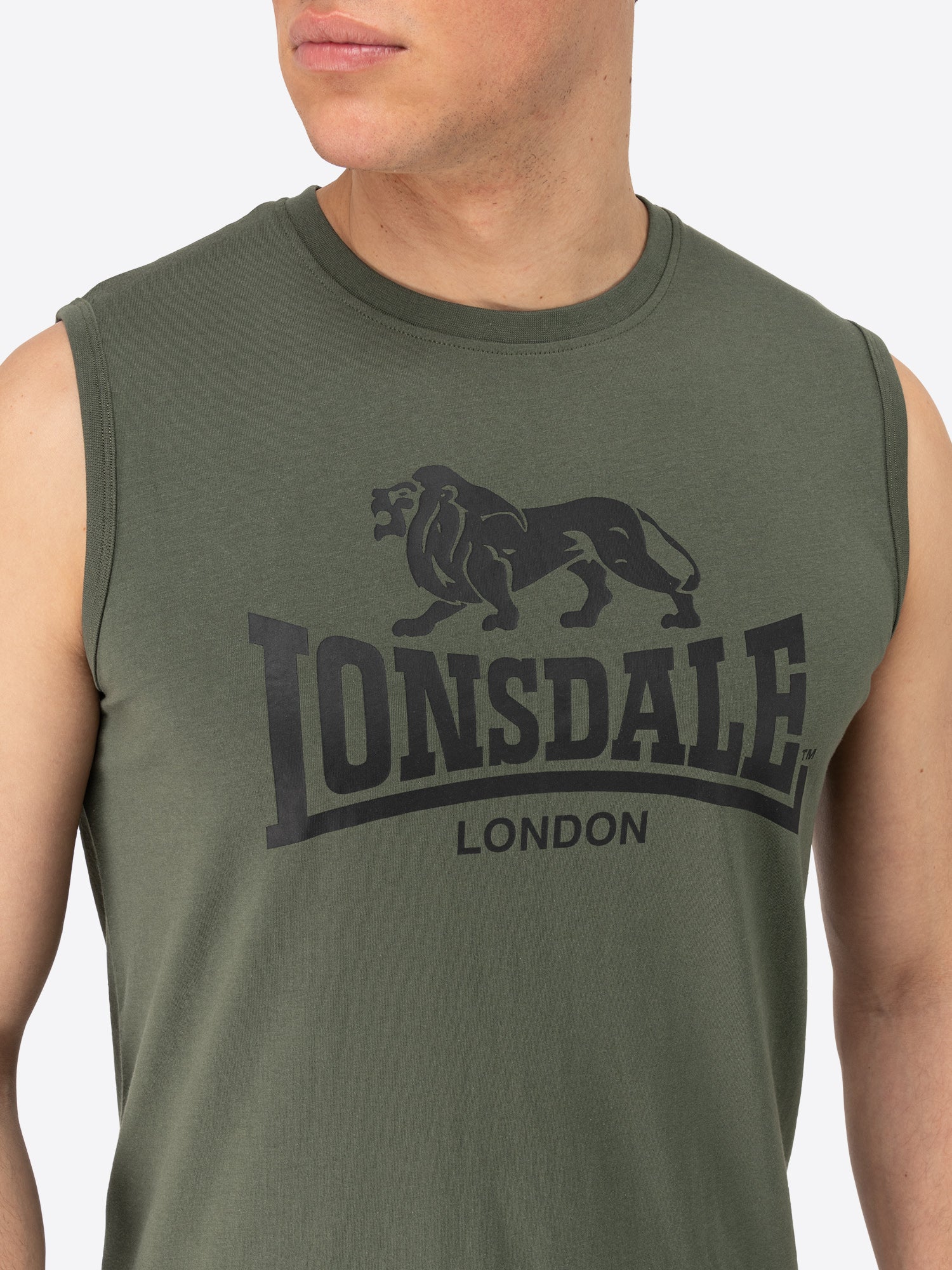 Lonsdale 117434 Allanton Kurzer Trainingsanzug Schwarz Olive