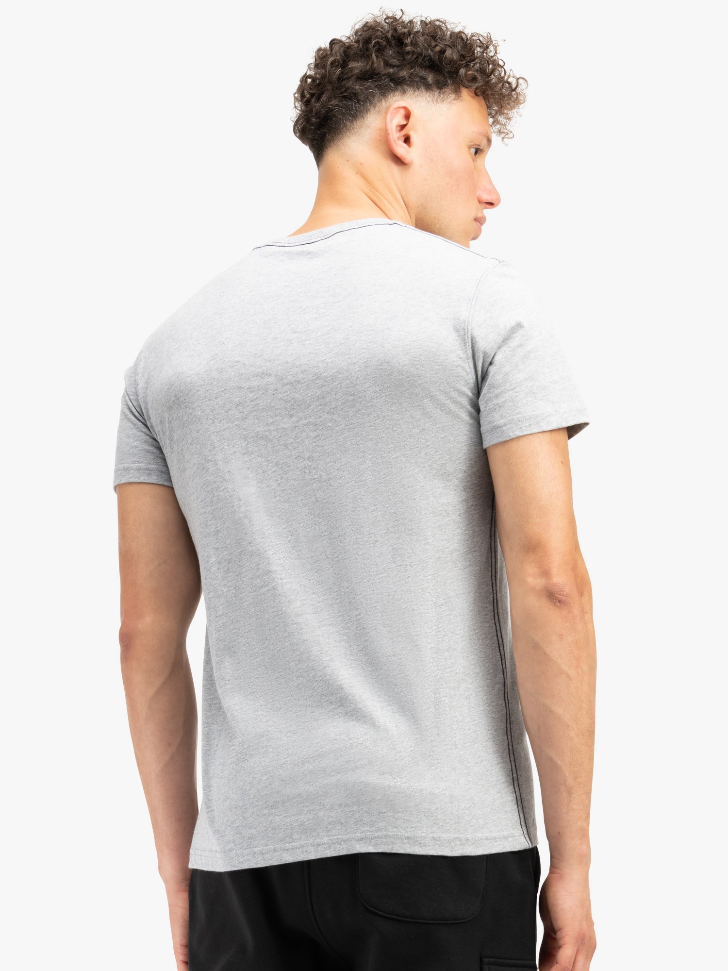 Lonsdale 117444 Tullig T-Shirt - Marl Grey