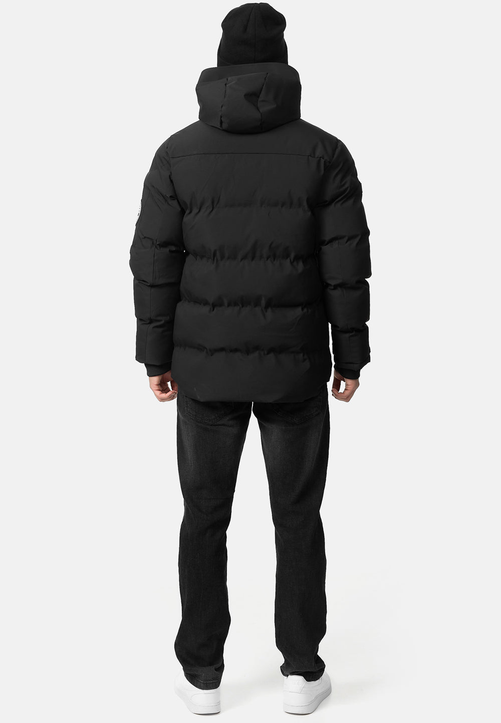 Lonsdale 117497 Maillag Kapuzenwinterjacke Schwarz
