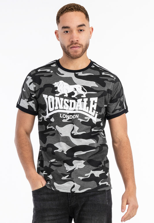 Lonsdale 117521 Gregneash T-Shirt - Camo Grau