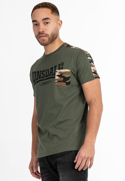 Lonsdale 117522 Huxter T-Shirt - Olive