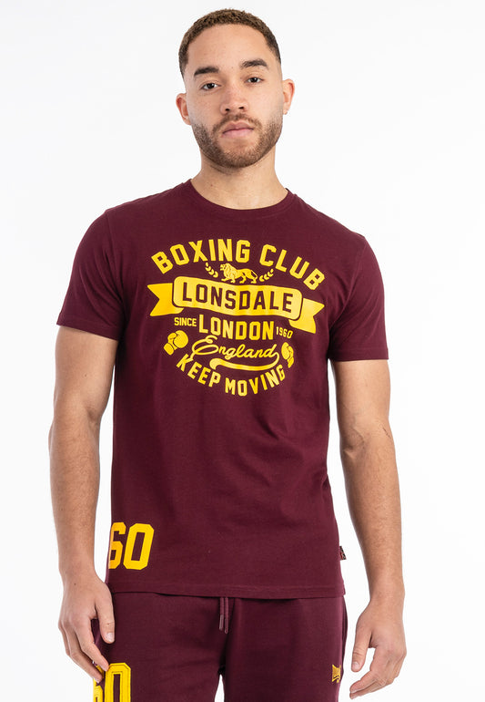 Lonsdale 117527 Gruting T-Shirt - Oxblood