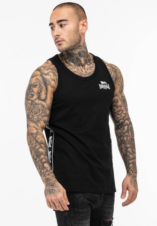 Lonsdale 117532 Clousta Singlet - Schwarz
