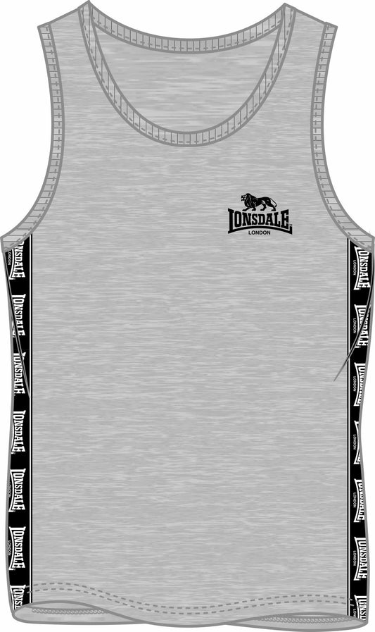 Lonsdale 117532 Clousta Singlet - Marl Grey
