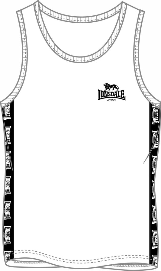 Lonsdale 117532 Clousta Singlet - Weiss
