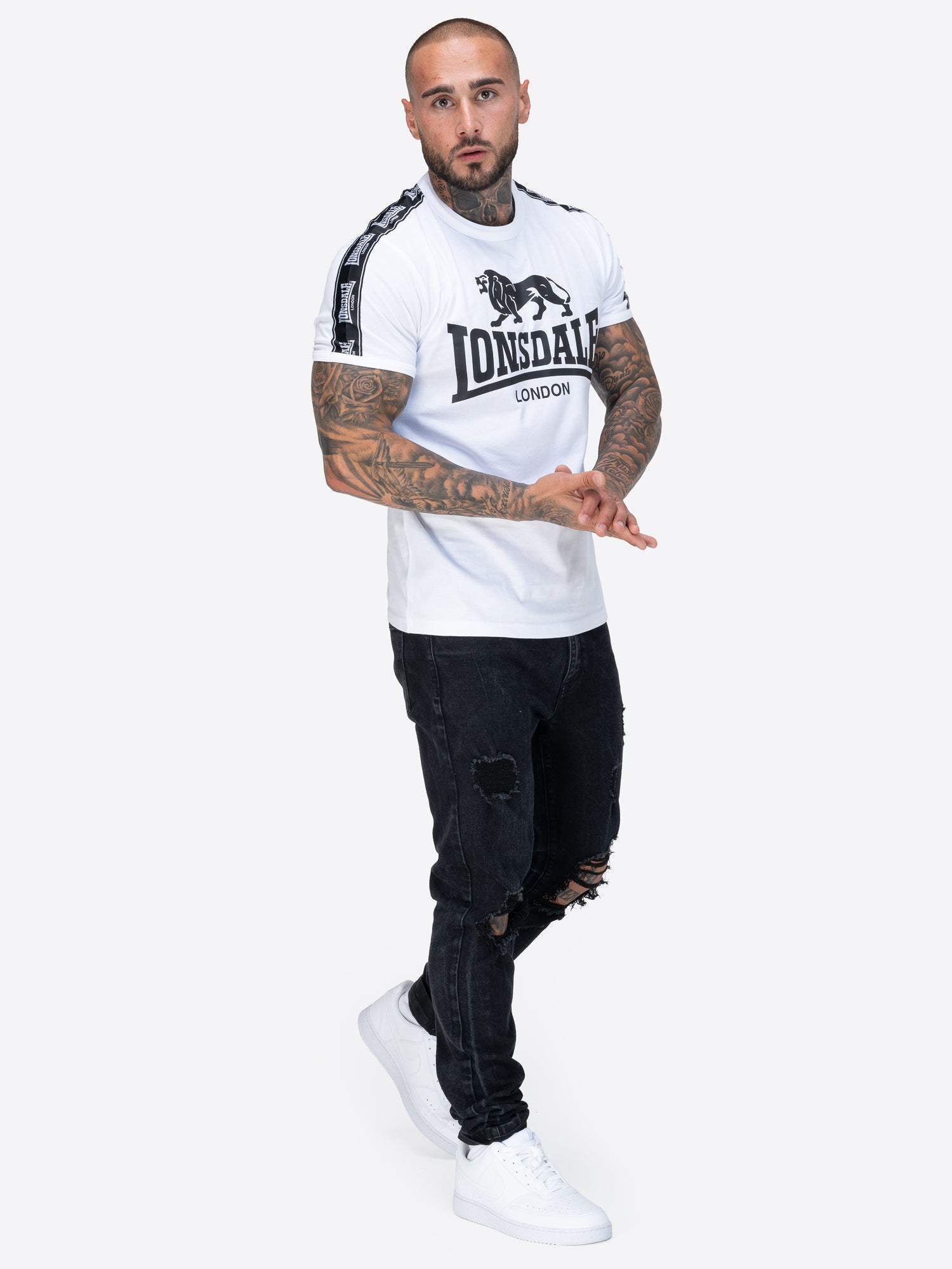 Lonsdale 117534 Stour T-Shirt - Weiss