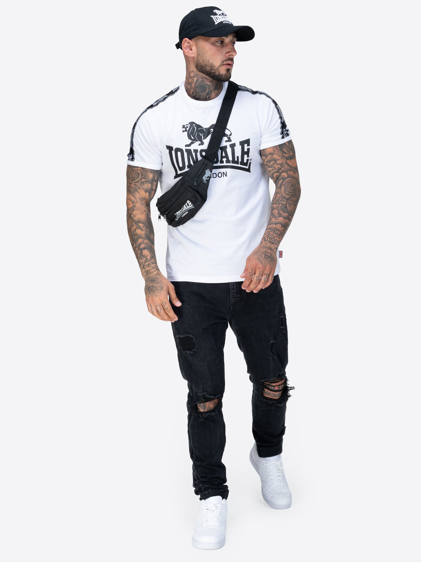 Lonsdale 117534 Stour T-Shirt - Weiss