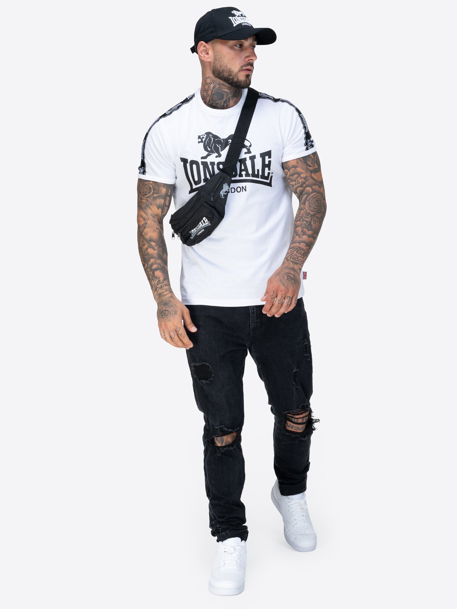 Lonsdale 117534 Stour T-Shirt - Weiss