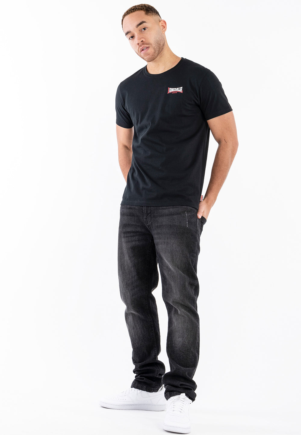 Lonsdale 117542  Dale T-Shirt - Schwarz