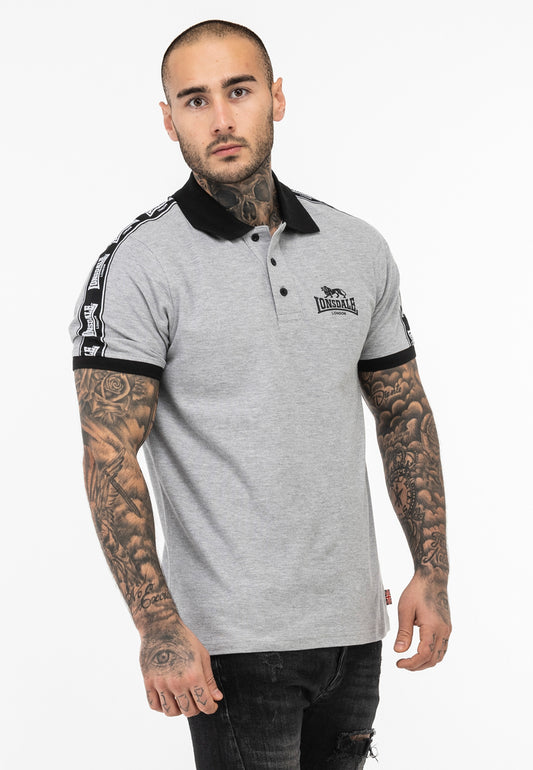 Lonsdale 117546 Setter Poloshirt - Marl Grey
