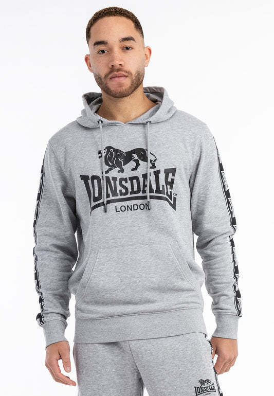 Lonsdale 117553 Scousburgh Kapuzenpullover Marl Grey