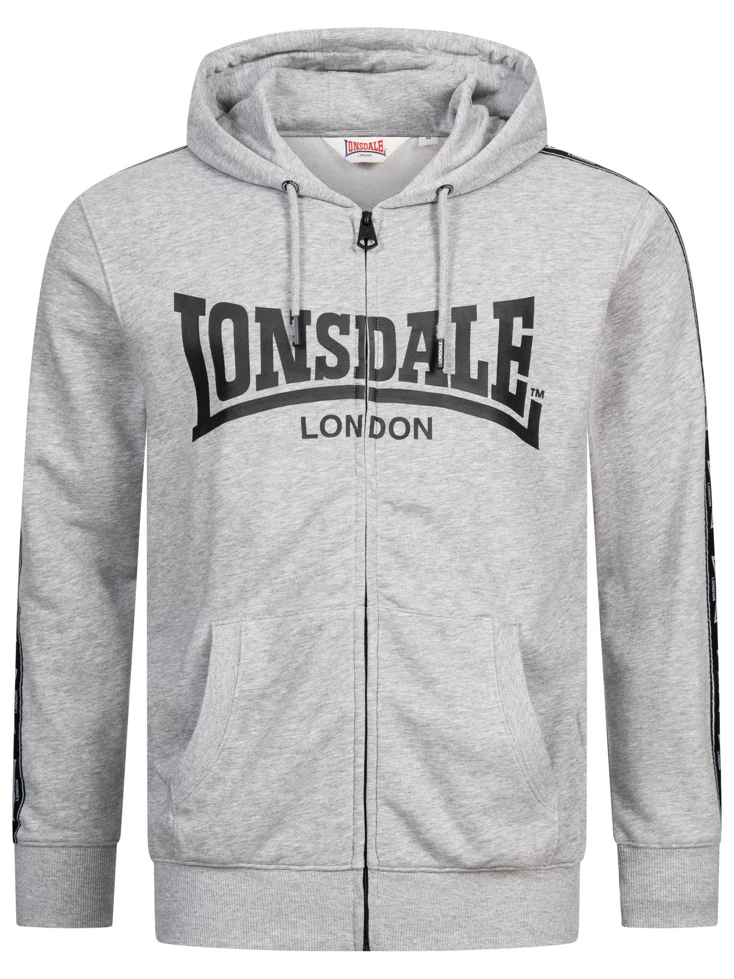 Lonsdale 117558 Bigton Kapuzensweatjacke Marl Grey